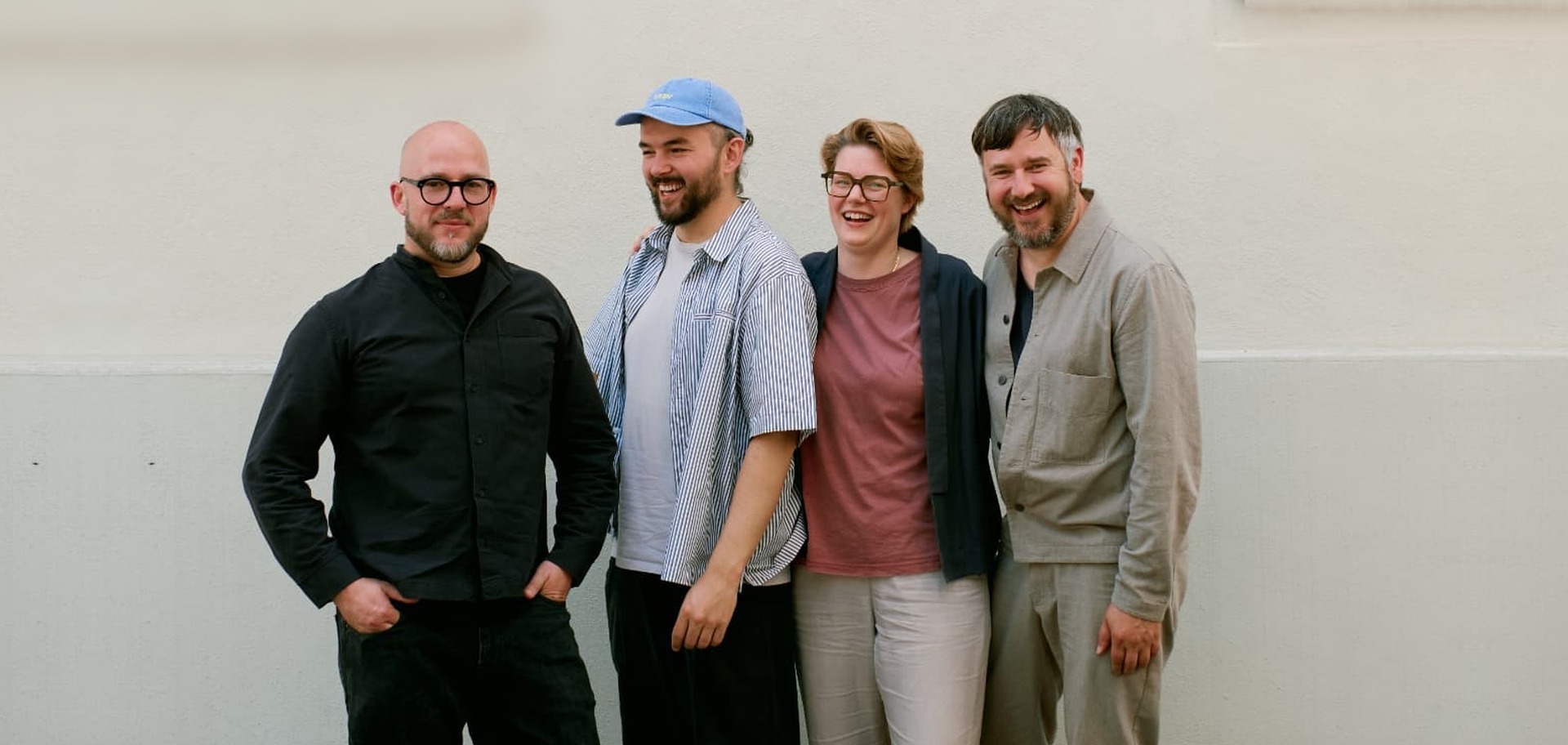 Das Team von dreivier: Michael Stalze, Marcel Rößner, Annika Korthals und Tobias Sommer